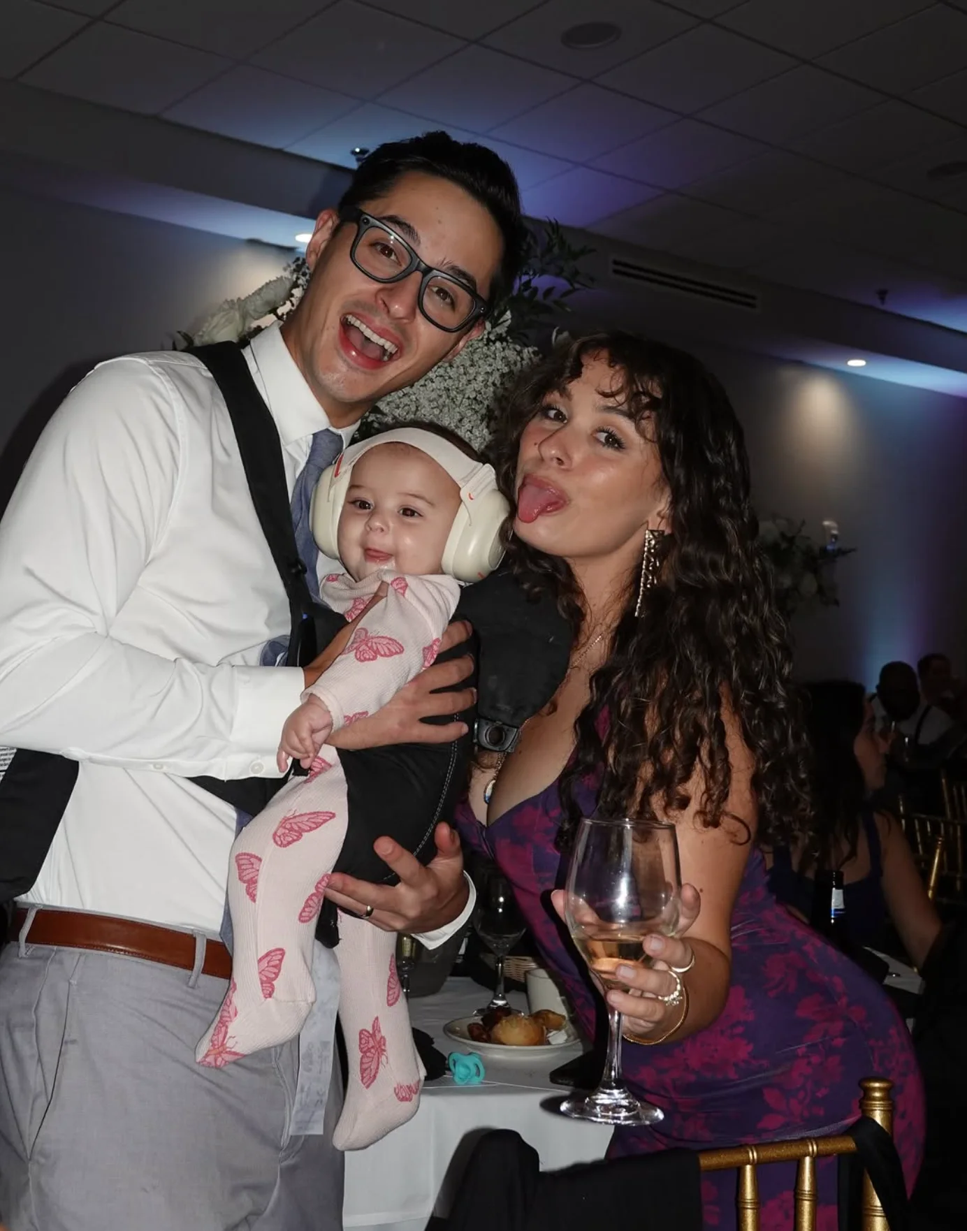 Tyler with his wife, Danielle, and their daughter, Lucia